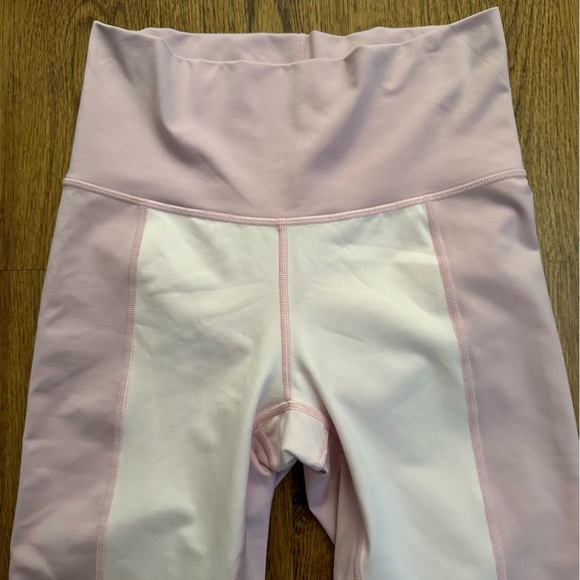 Terez Pink Two Tone Color High Rise Soft Fabric Leggings Size Small - Picture 3 of 8